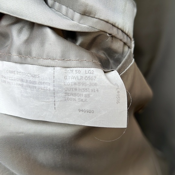 Nordstrom blazer size 50 100% silk - Picture 5 of 6